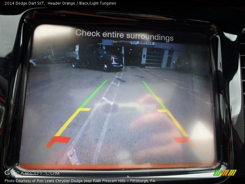 Header Orange / Black/Light Tungsten 2014 Dodge Dart SXT