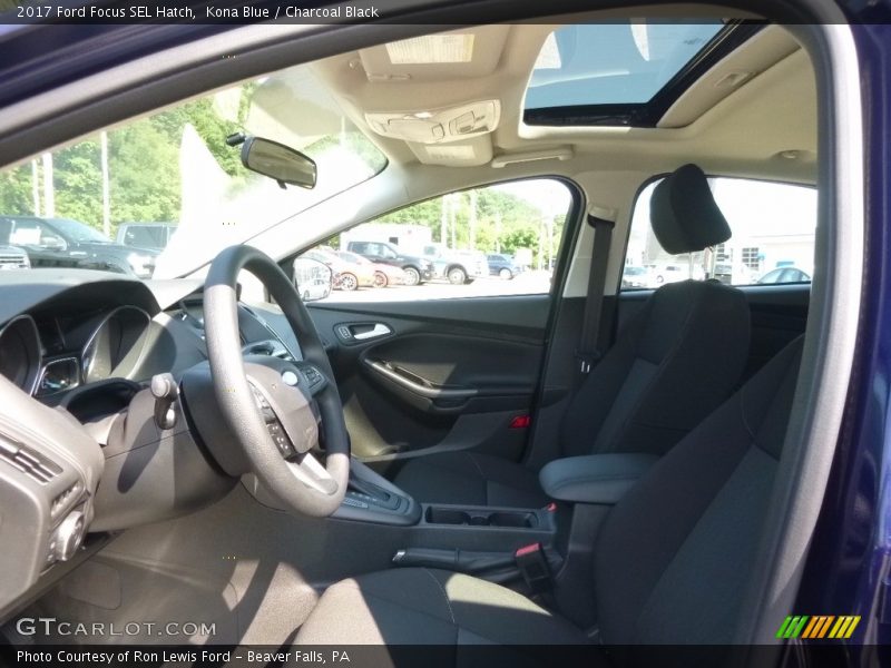 Kona Blue / Charcoal Black 2017 Ford Focus SEL Hatch