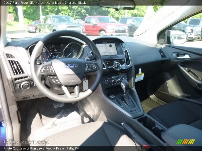Kona Blue / Charcoal Black 2017 Ford Focus SEL Hatch
