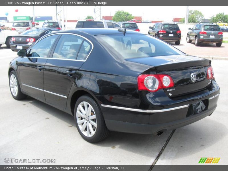 Deep Black / Pure Beige 2006 Volkswagen Passat 3.6 Sedan