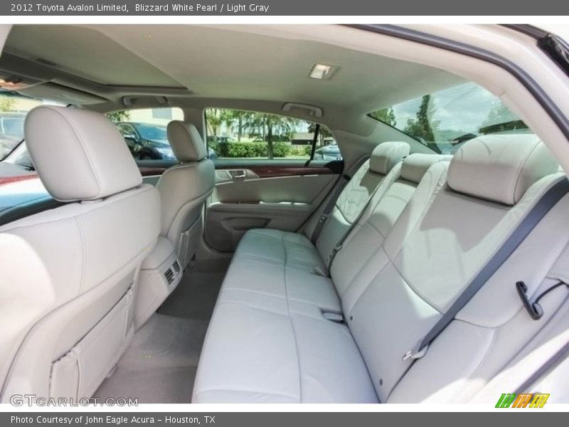 Blizzard White Pearl / Light Gray 2012 Toyota Avalon Limited