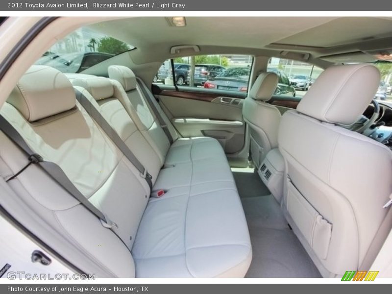 Blizzard White Pearl / Light Gray 2012 Toyota Avalon Limited