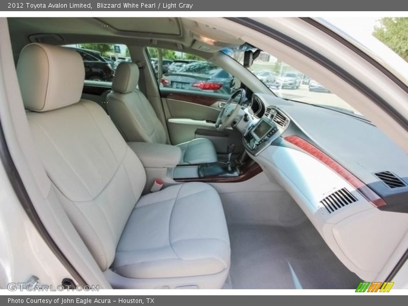 Blizzard White Pearl / Light Gray 2012 Toyota Avalon Limited
