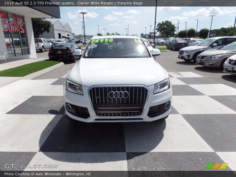 Glacier White Metallic / Pistachio Beige 2016 Audi Q5 2.0 TFSI Premium quattro