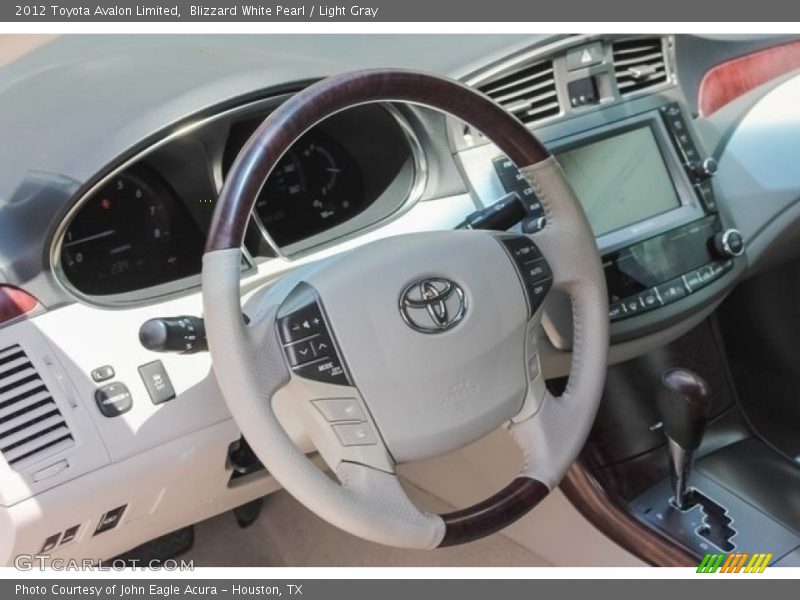 Blizzard White Pearl / Light Gray 2012 Toyota Avalon Limited