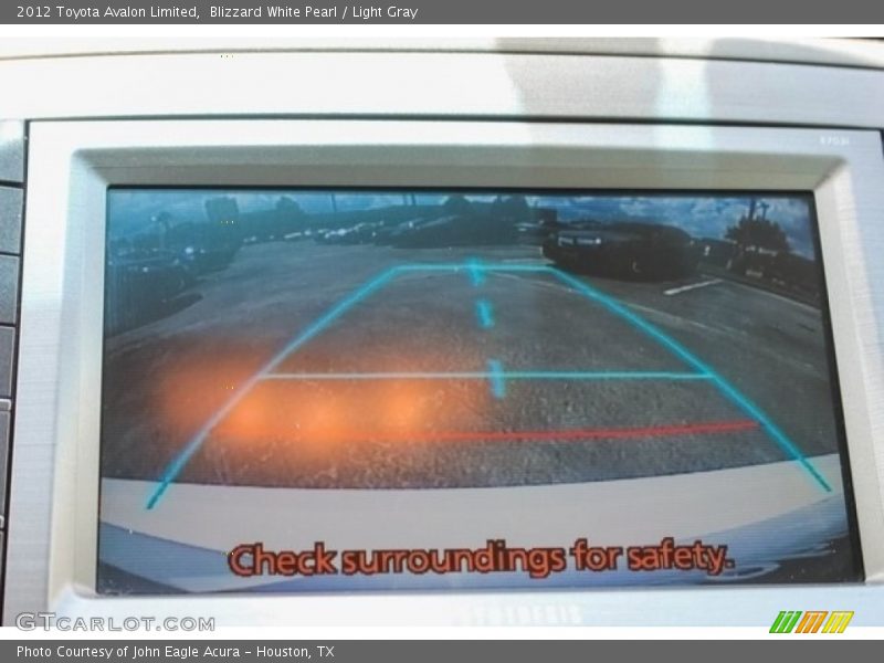 Blizzard White Pearl / Light Gray 2012 Toyota Avalon Limited