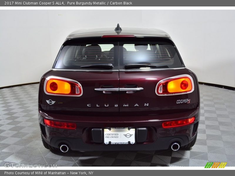 Pure Burgundy Metallic / Carbon Black 2017 Mini Clubman Cooper S ALL4