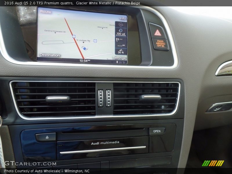 Glacier White Metallic / Pistachio Beige 2016 Audi Q5 2.0 TFSI Premium quattro