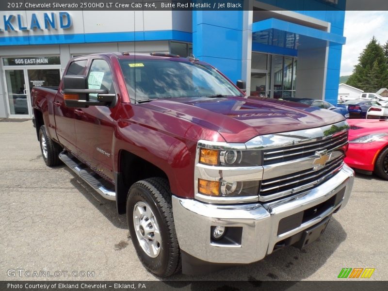 Butte Red Metallic / Jet Black 2017 Chevrolet Silverado 2500HD LT Crew Cab 4x4