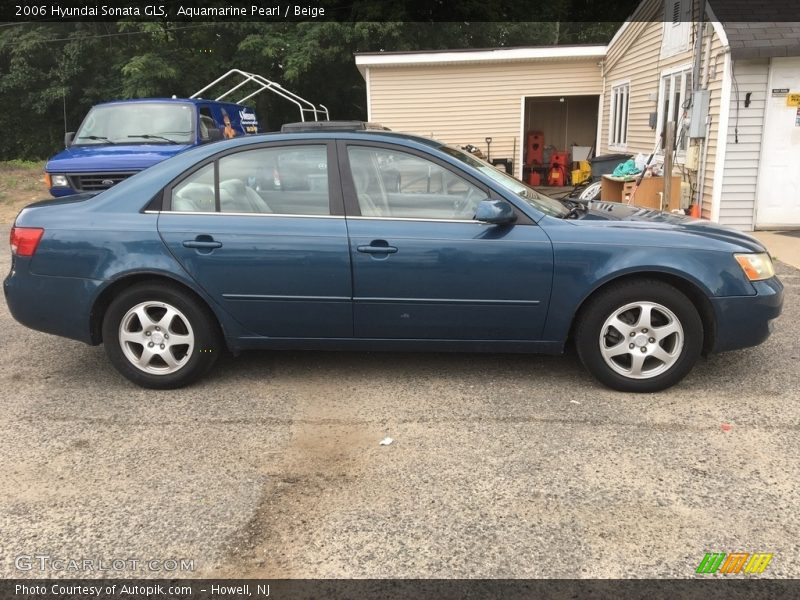 Aquamarine Pearl / Beige 2006 Hyundai Sonata GLS