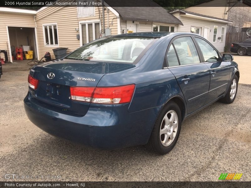 Aquamarine Pearl / Beige 2006 Hyundai Sonata GLS