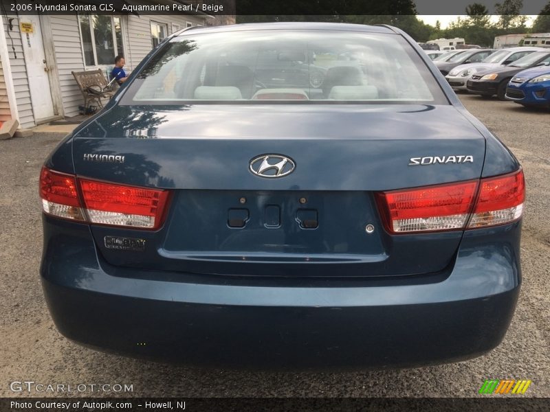 Aquamarine Pearl / Beige 2006 Hyundai Sonata GLS