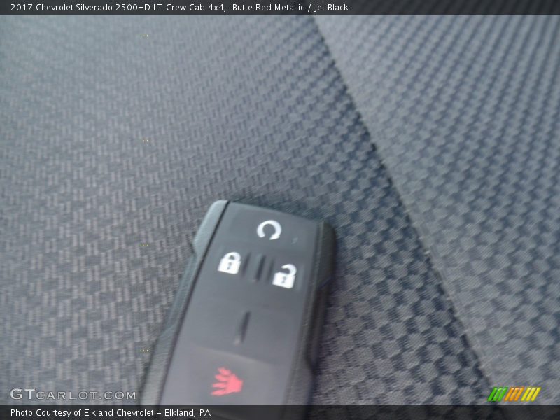 Butte Red Metallic / Jet Black 2017 Chevrolet Silverado 2500HD LT Crew Cab 4x4