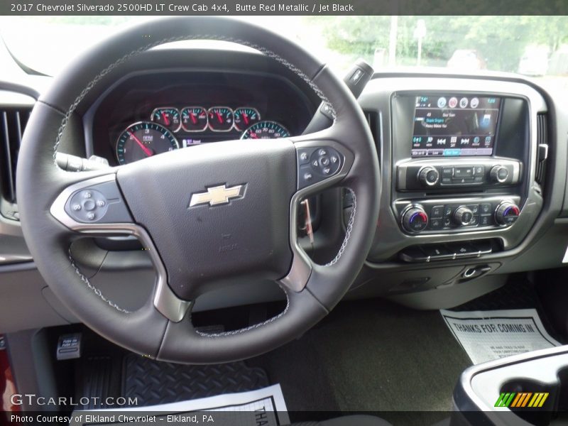 Butte Red Metallic / Jet Black 2017 Chevrolet Silverado 2500HD LT Crew Cab 4x4