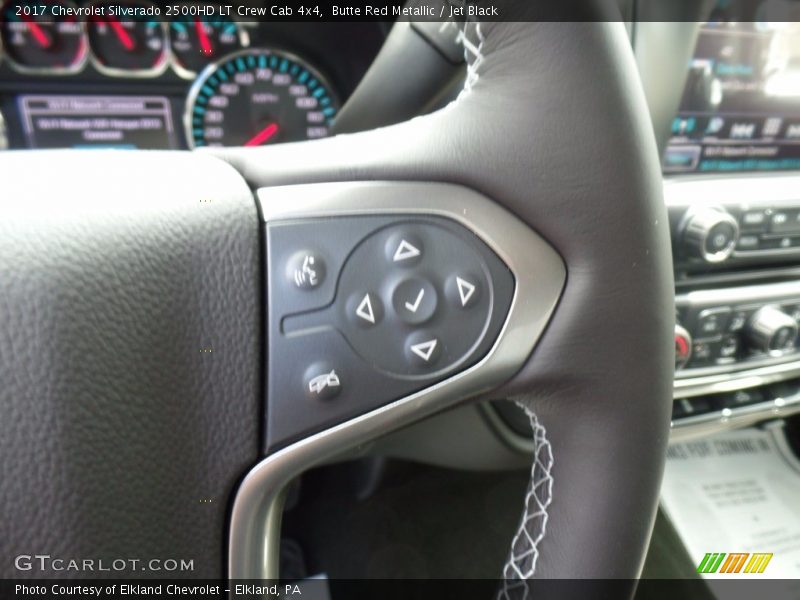 Butte Red Metallic / Jet Black 2017 Chevrolet Silverado 2500HD LT Crew Cab 4x4