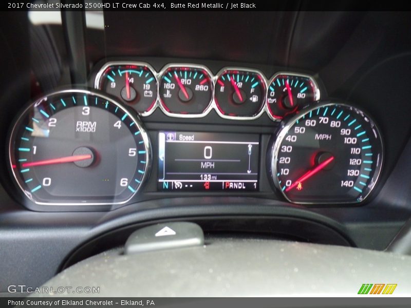 Butte Red Metallic / Jet Black 2017 Chevrolet Silverado 2500HD LT Crew Cab 4x4