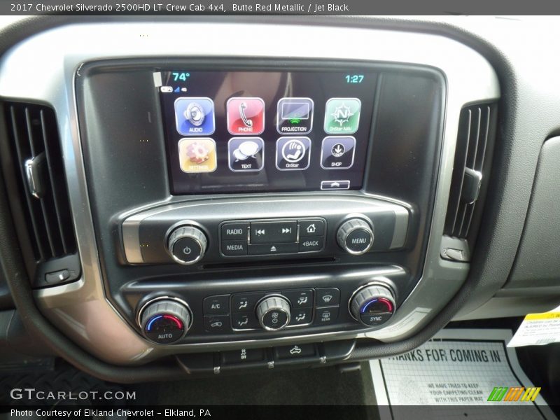 Butte Red Metallic / Jet Black 2017 Chevrolet Silverado 2500HD LT Crew Cab 4x4