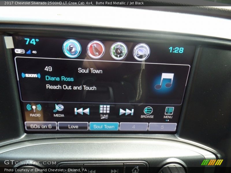 Butte Red Metallic / Jet Black 2017 Chevrolet Silverado 2500HD LT Crew Cab 4x4