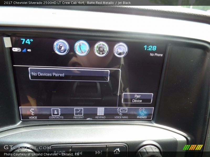 Butte Red Metallic / Jet Black 2017 Chevrolet Silverado 2500HD LT Crew Cab 4x4