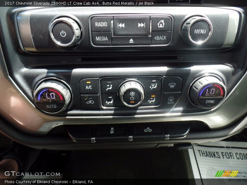 Butte Red Metallic / Jet Black 2017 Chevrolet Silverado 2500HD LT Crew Cab 4x4