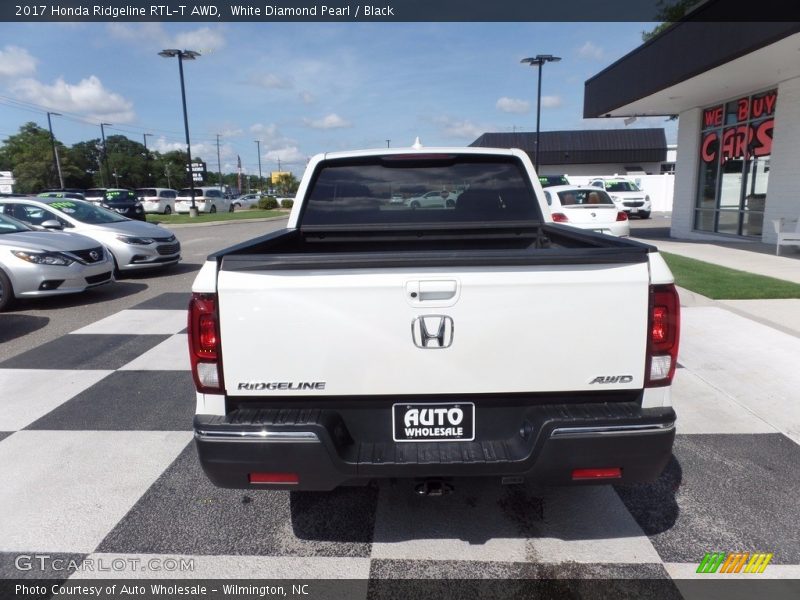 White Diamond Pearl / Black 2017 Honda Ridgeline RTL-T AWD