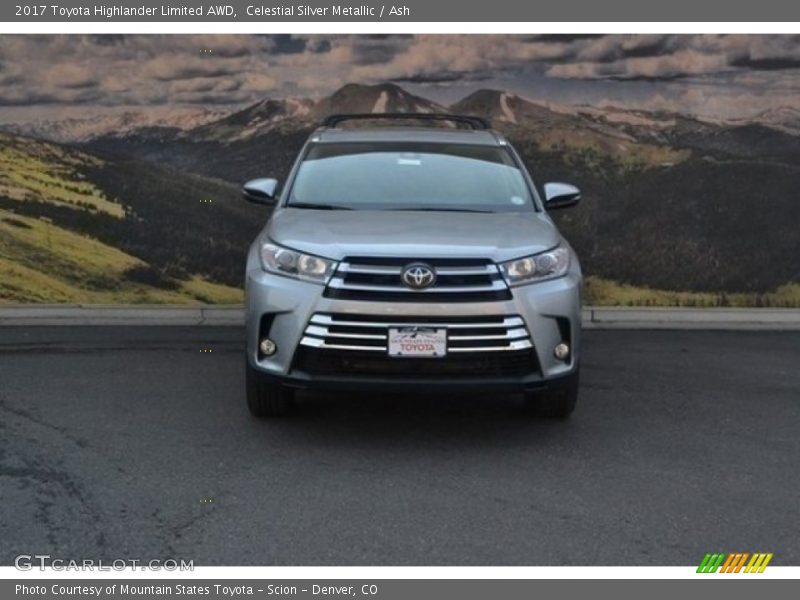 Celestial Silver Metallic / Ash 2017 Toyota Highlander Limited AWD