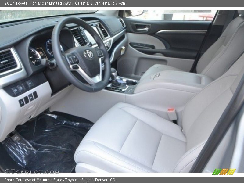 Celestial Silver Metallic / Ash 2017 Toyota Highlander Limited AWD