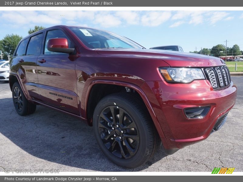 Velvet Red Pearl / Black 2017 Jeep Grand Cherokee Laredo