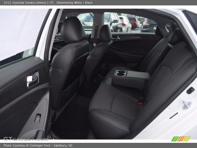 Shimmering White / Black 2012 Hyundai Sonata Limited 2.0T