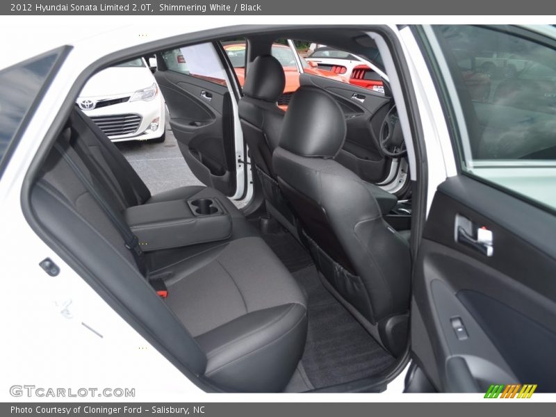 Shimmering White / Black 2012 Hyundai Sonata Limited 2.0T