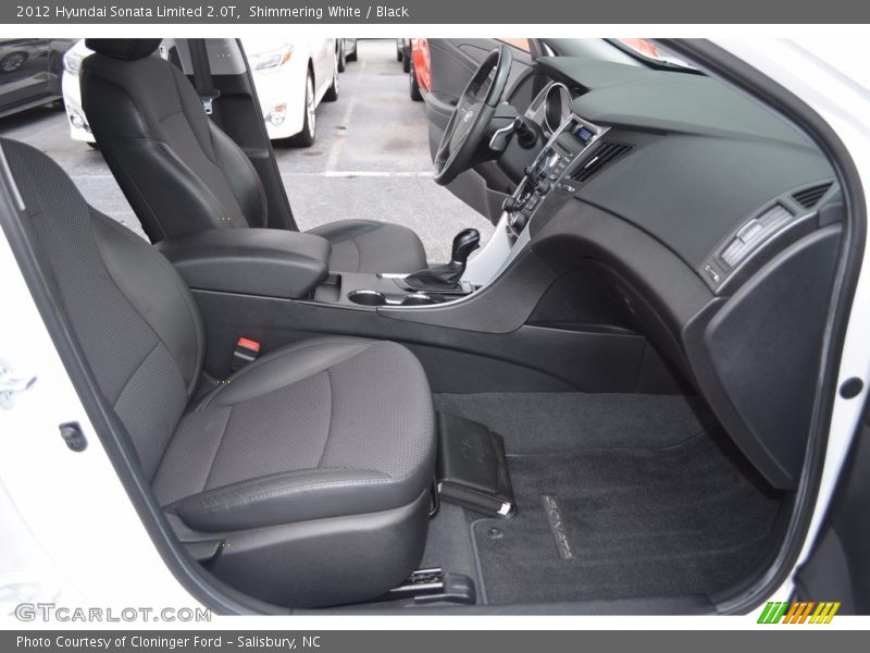 Shimmering White / Black 2012 Hyundai Sonata Limited 2.0T