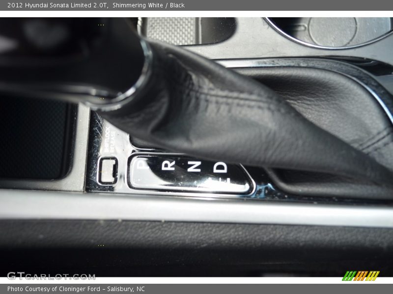 Shimmering White / Black 2012 Hyundai Sonata Limited 2.0T