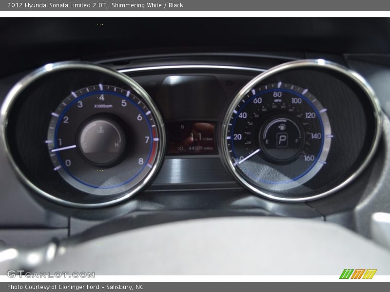 Shimmering White / Black 2012 Hyundai Sonata Limited 2.0T