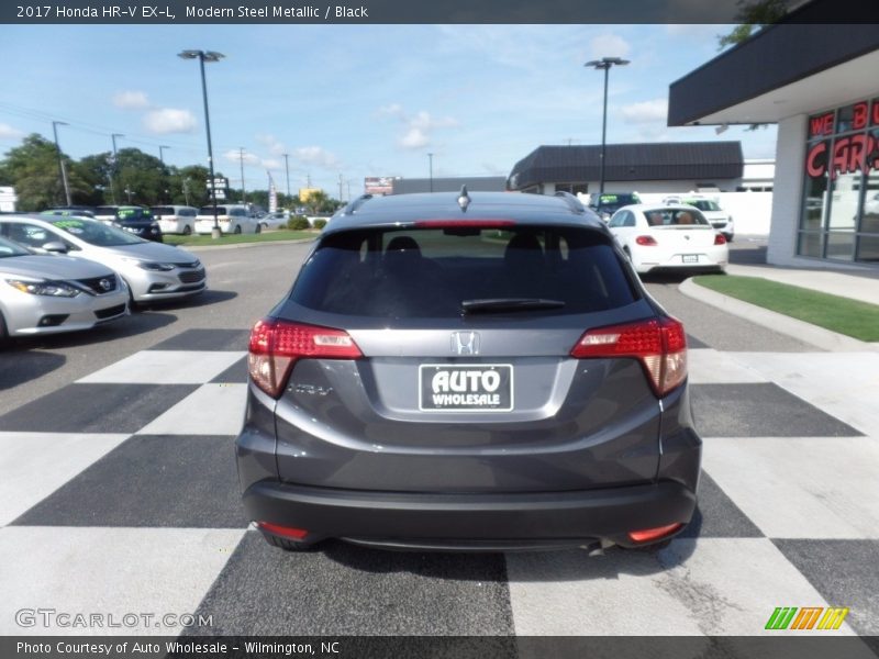 Modern Steel Metallic / Black 2017 Honda HR-V EX-L