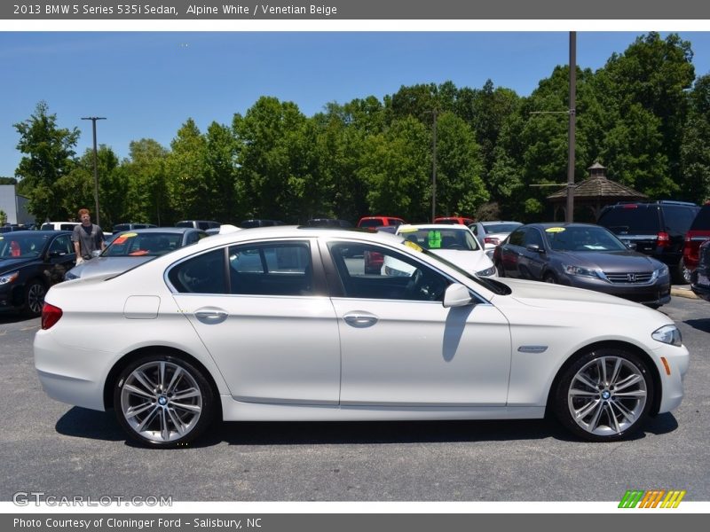 Alpine White / Venetian Beige 2013 BMW 5 Series 535i Sedan