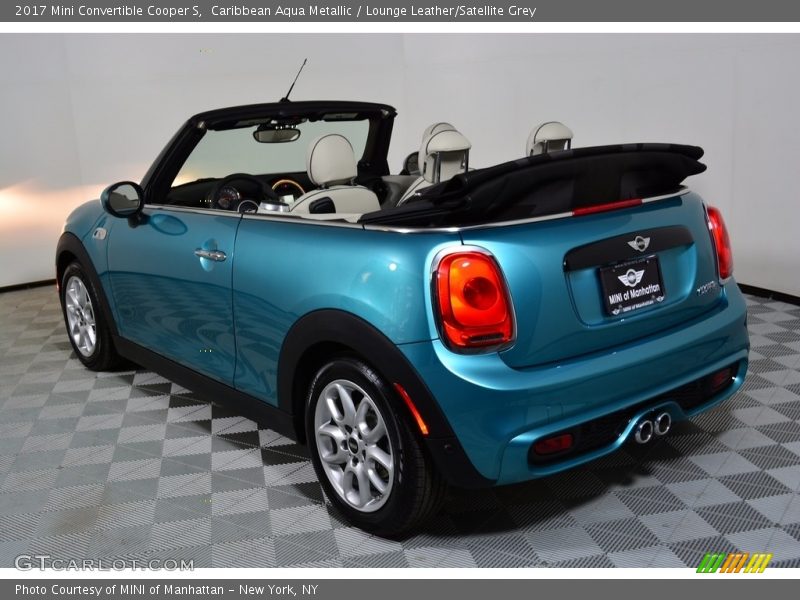 Caribbean Aqua Metallic / Lounge Leather/Satellite Grey 2017 Mini Convertible Cooper S