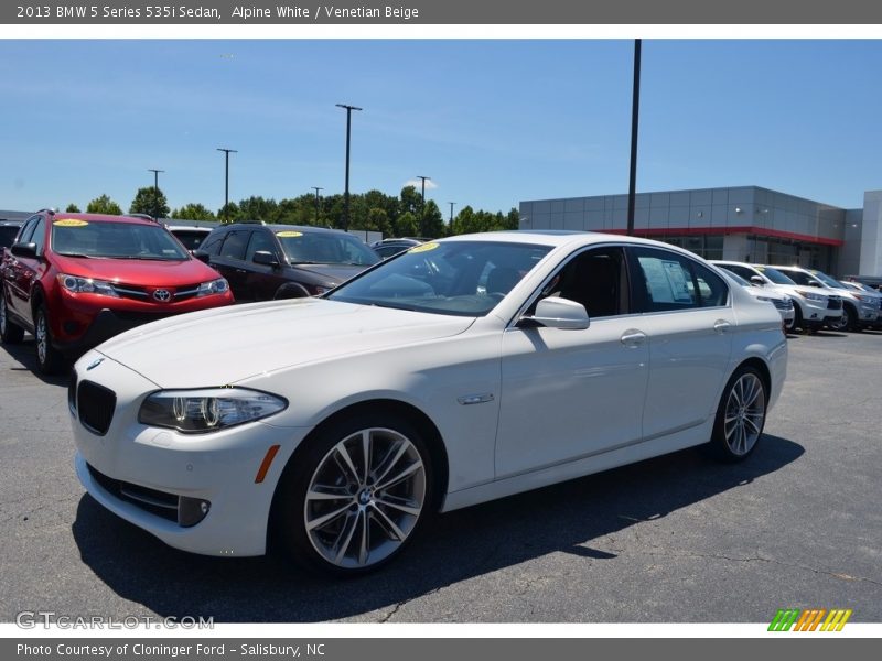 Alpine White / Venetian Beige 2013 BMW 5 Series 535i Sedan