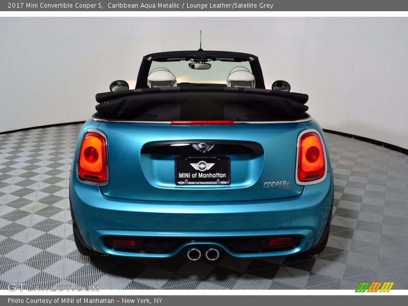 Caribbean Aqua Metallic / Lounge Leather/Satellite Grey 2017 Mini Convertible Cooper S