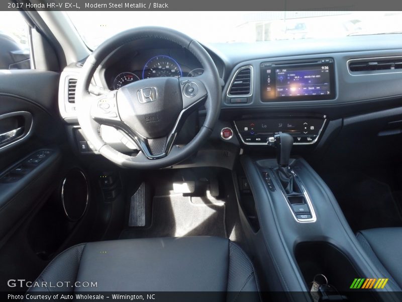 Modern Steel Metallic / Black 2017 Honda HR-V EX-L