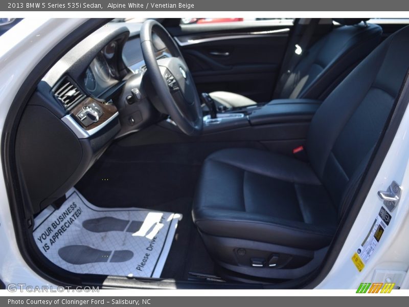 Alpine White / Venetian Beige 2013 BMW 5 Series 535i Sedan