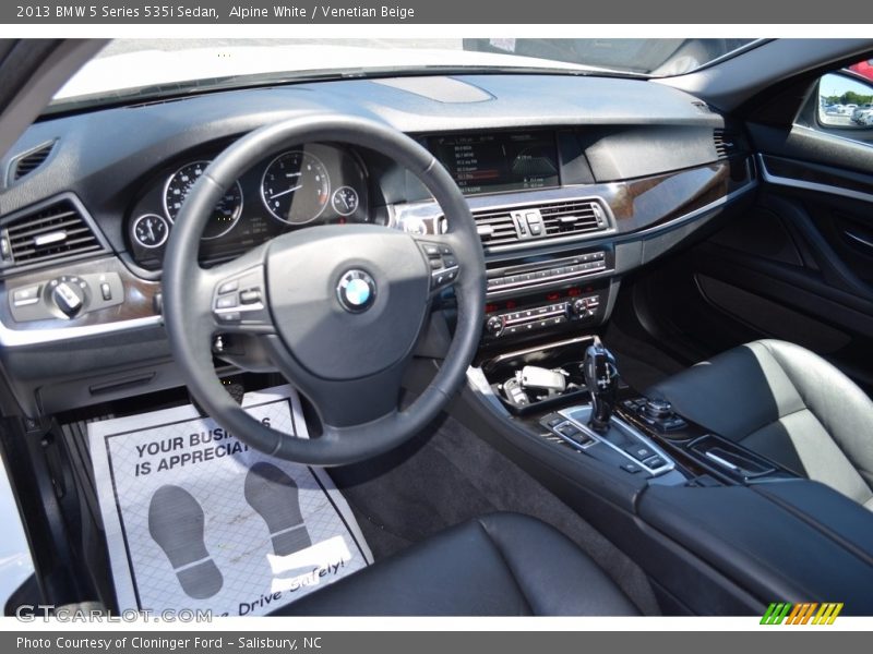 Alpine White / Venetian Beige 2013 BMW 5 Series 535i Sedan