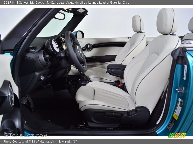 Caribbean Aqua Metallic / Lounge Leather/Satellite Grey 2017 Mini Convertible Cooper S