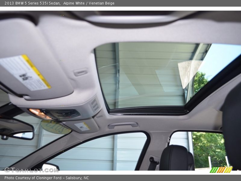 Alpine White / Venetian Beige 2013 BMW 5 Series 535i Sedan