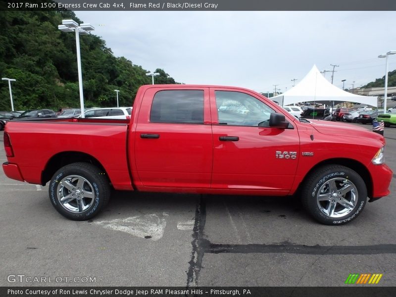 Flame Red / Black/Diesel Gray 2017 Ram 1500 Express Crew Cab 4x4