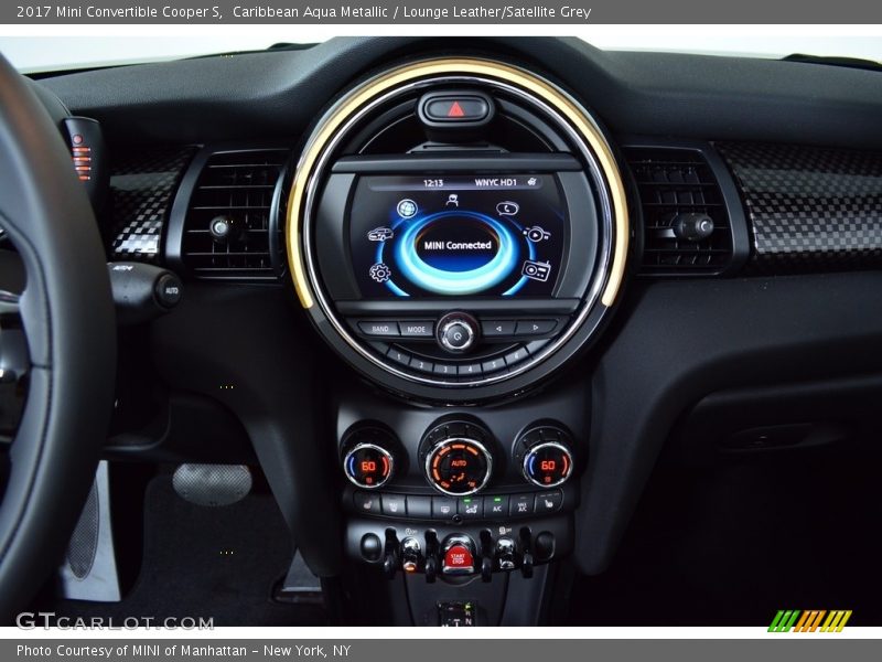 Caribbean Aqua Metallic / Lounge Leather/Satellite Grey 2017 Mini Convertible Cooper S