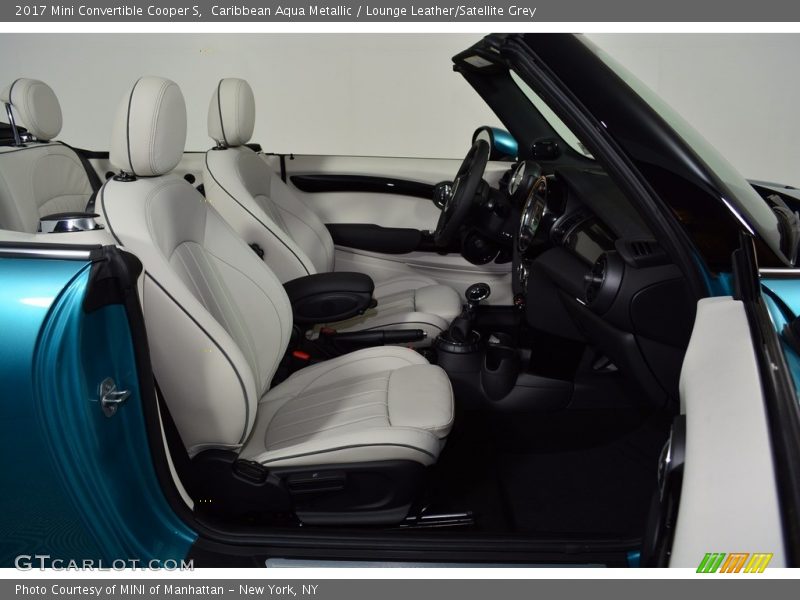 Caribbean Aqua Metallic / Lounge Leather/Satellite Grey 2017 Mini Convertible Cooper S