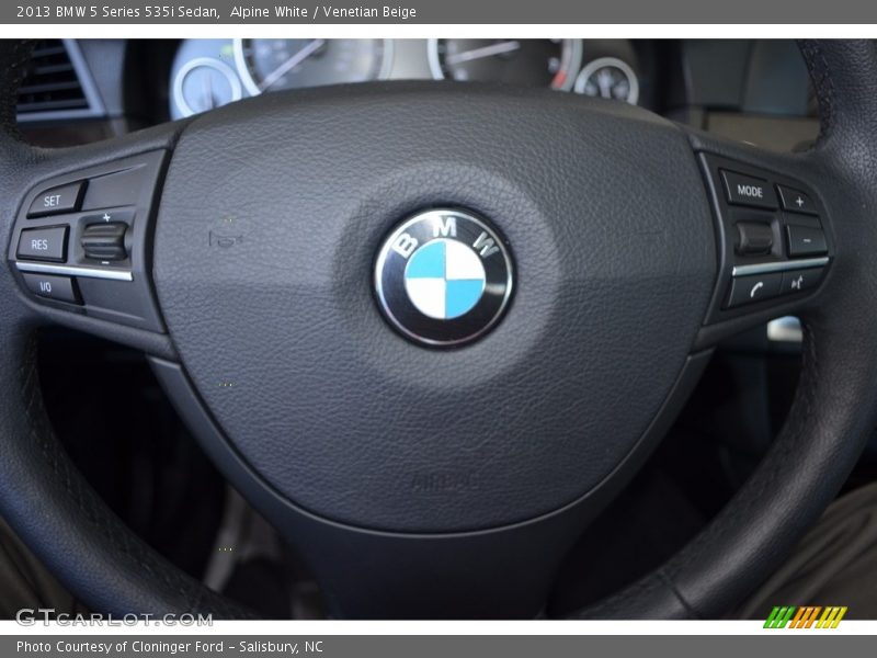 Alpine White / Venetian Beige 2013 BMW 5 Series 535i Sedan