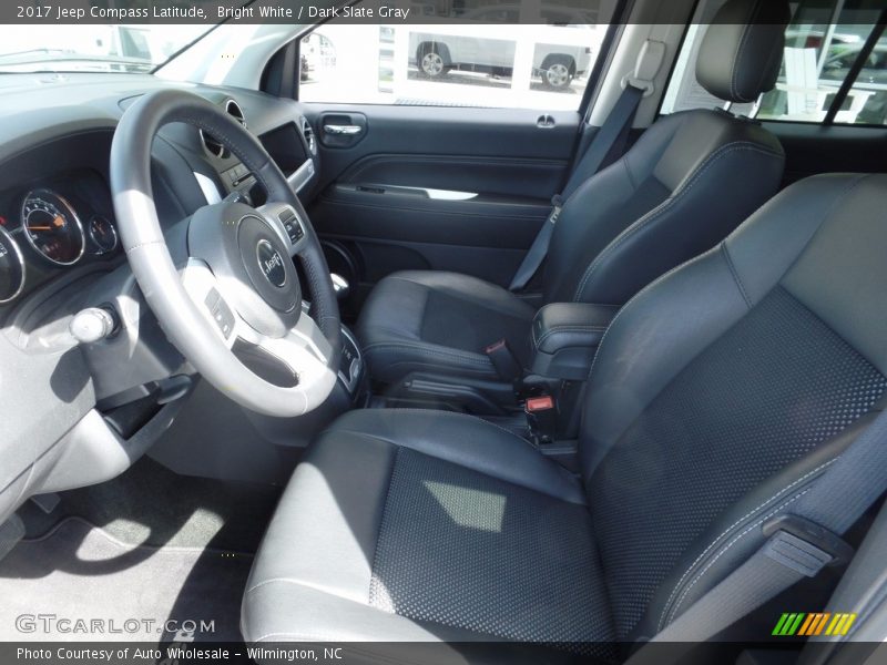Bright White / Dark Slate Gray 2017 Jeep Compass Latitude