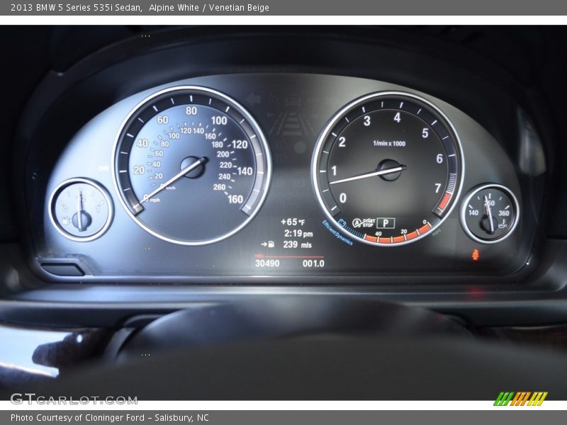 Alpine White / Venetian Beige 2013 BMW 5 Series 535i Sedan