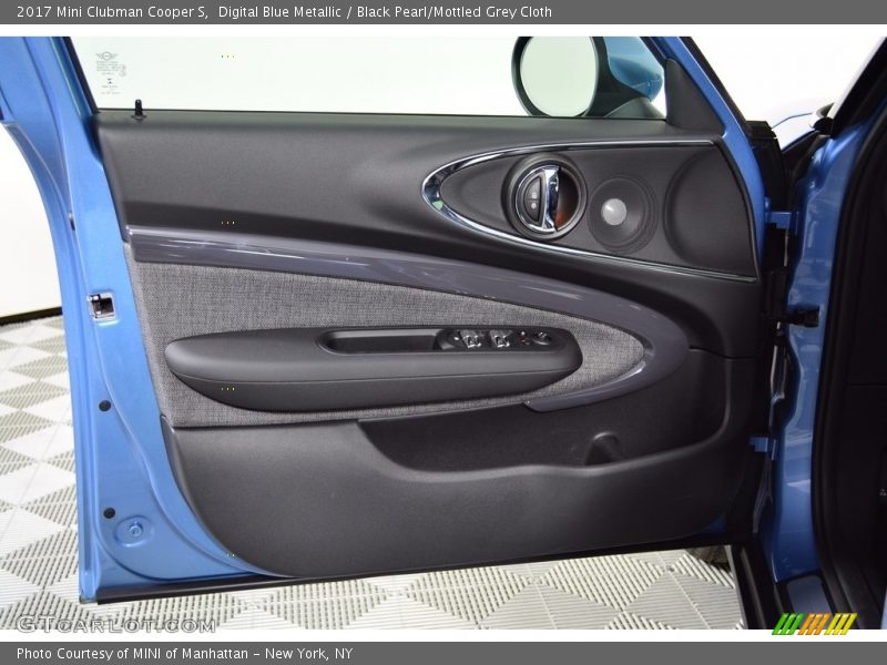 Digital Blue Metallic / Black Pearl/Mottled Grey Cloth 2017 Mini Clubman Cooper S